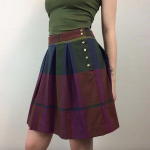 [NWOT] Beautiful pleated plaid Tommy Hilfiger wool skirt